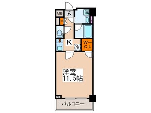 パ－クアクシス辰巳ステ－ジの物件間取画像